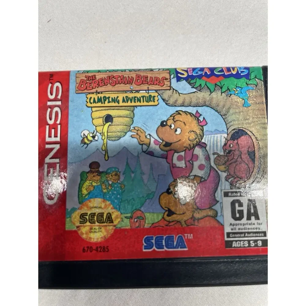 Sega Genesis 1993 - Berenstain Bears Camping Adventure (Works - Cartridge Only)